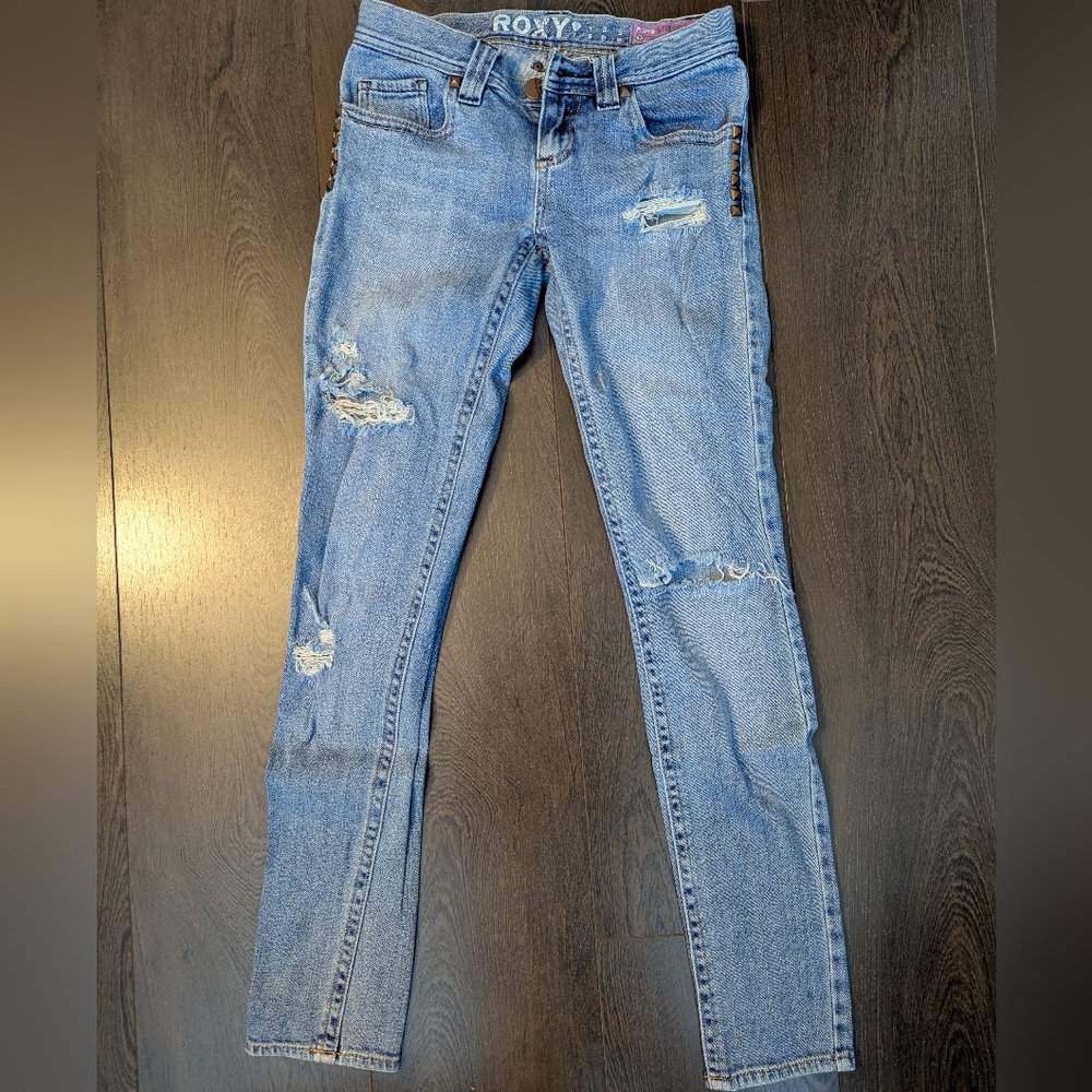 Roxy Distressed Skinny Jeans